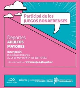 Juegos Bonaerenses 2024 Adultos Mayores: actividades preparatorias
